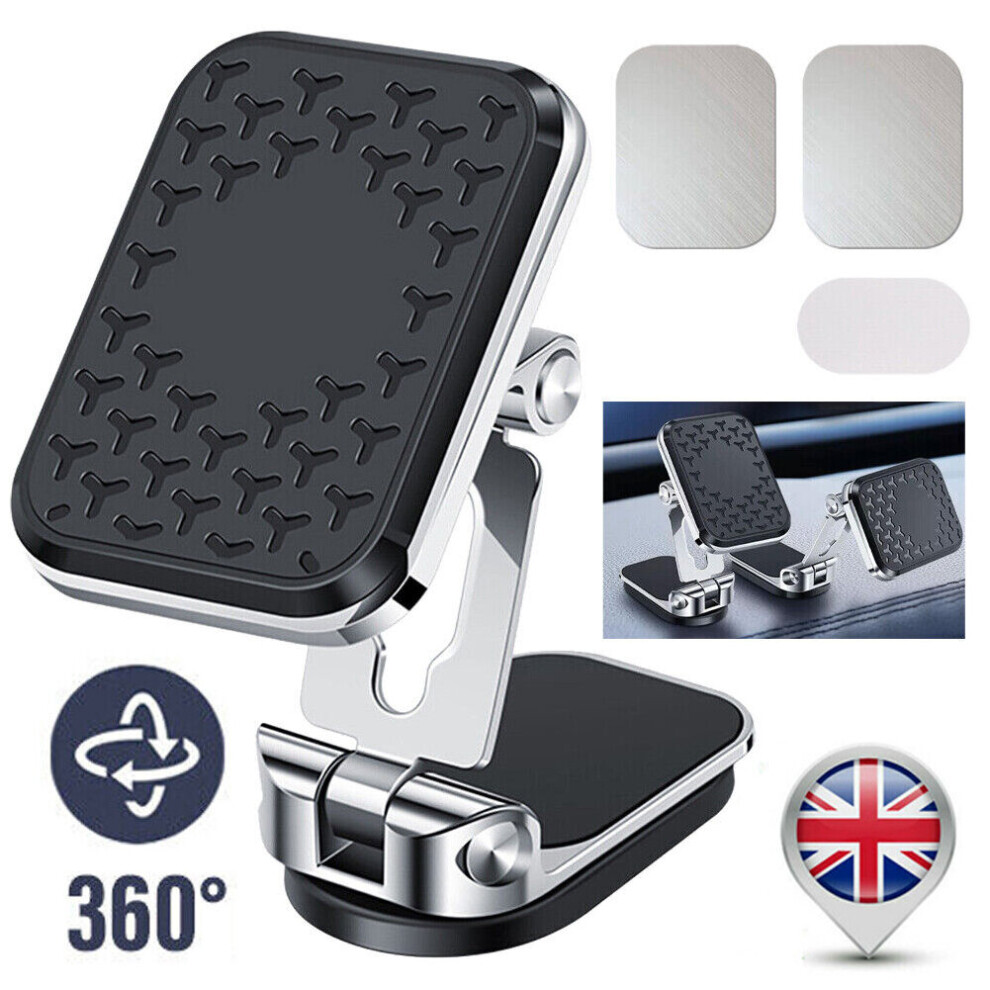 360 Degree Magnetic Car Phone Holder Folding Universal Car Phone Mount