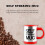 (Red) AEX Self Stirring Tea Coffee Mug with Lid 450ml 6
