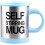 (Sky Blue) AEX Self Stirring Tea Coffee Mug with Lid 450ml 7