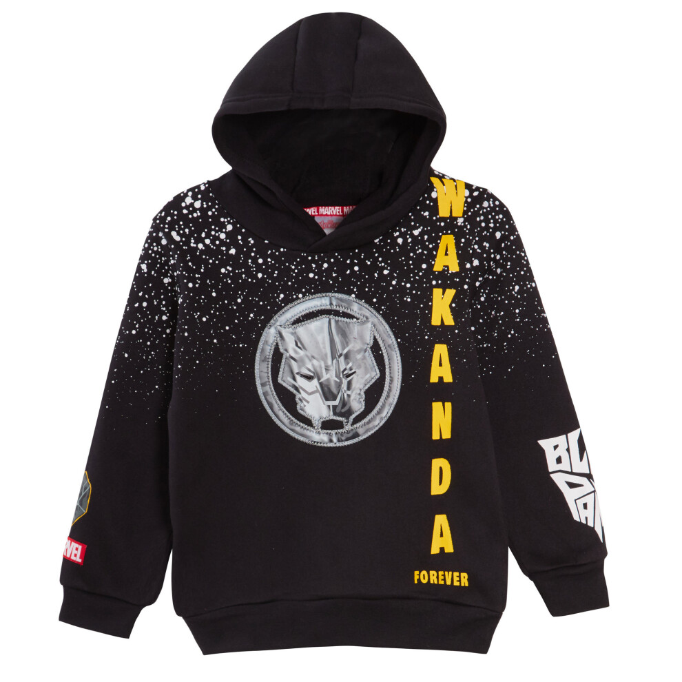 (4 Years) Marvel Black Panther Hoodie Kids Wakanda Hooded Fleece Top Fleece Sweatshirt