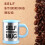 (Sky Blue) AEX Self Stirring Tea Coffee Mug with Lid 450ml 3