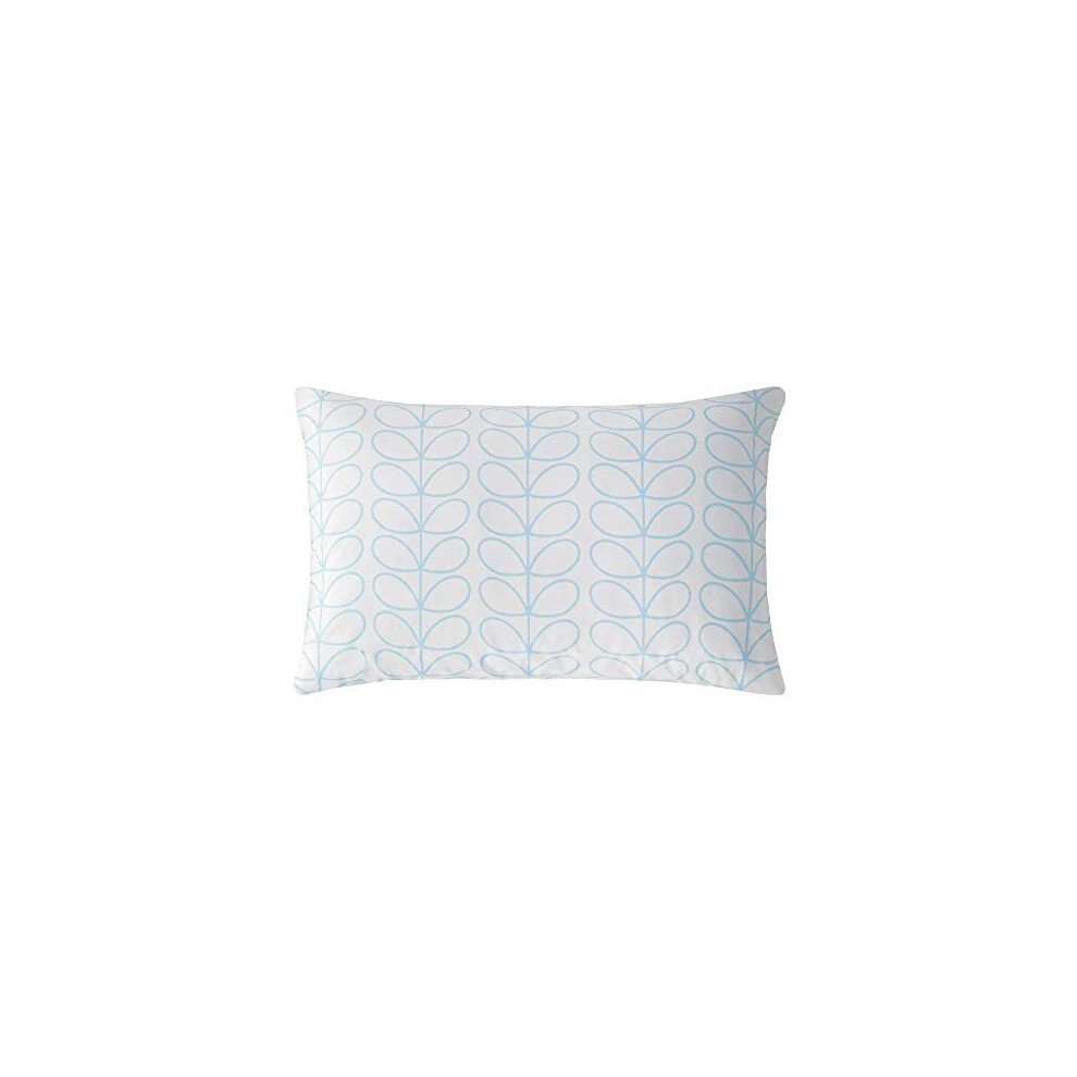 Orla Kiely Linear Stem Neptune Blue Bedding Pillowcase Set of 2, Standard 50x75cm