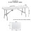 5FT CAMPING CATERING HEAVY DUTY FOLDING TABLE TRESTLE PICNIC BBQ PARTY 3