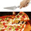 Stainless Steel Cake & Pizza Knife Peel Paddle Pie Slice Slicer Server 3