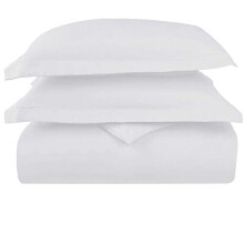 Pizuna Deluxe 100% Cotton White Super King Duvet Cover 260x220, 600 Thread Count Long Staple Cotton Super King Quilt Cover, Sateen Super King Size