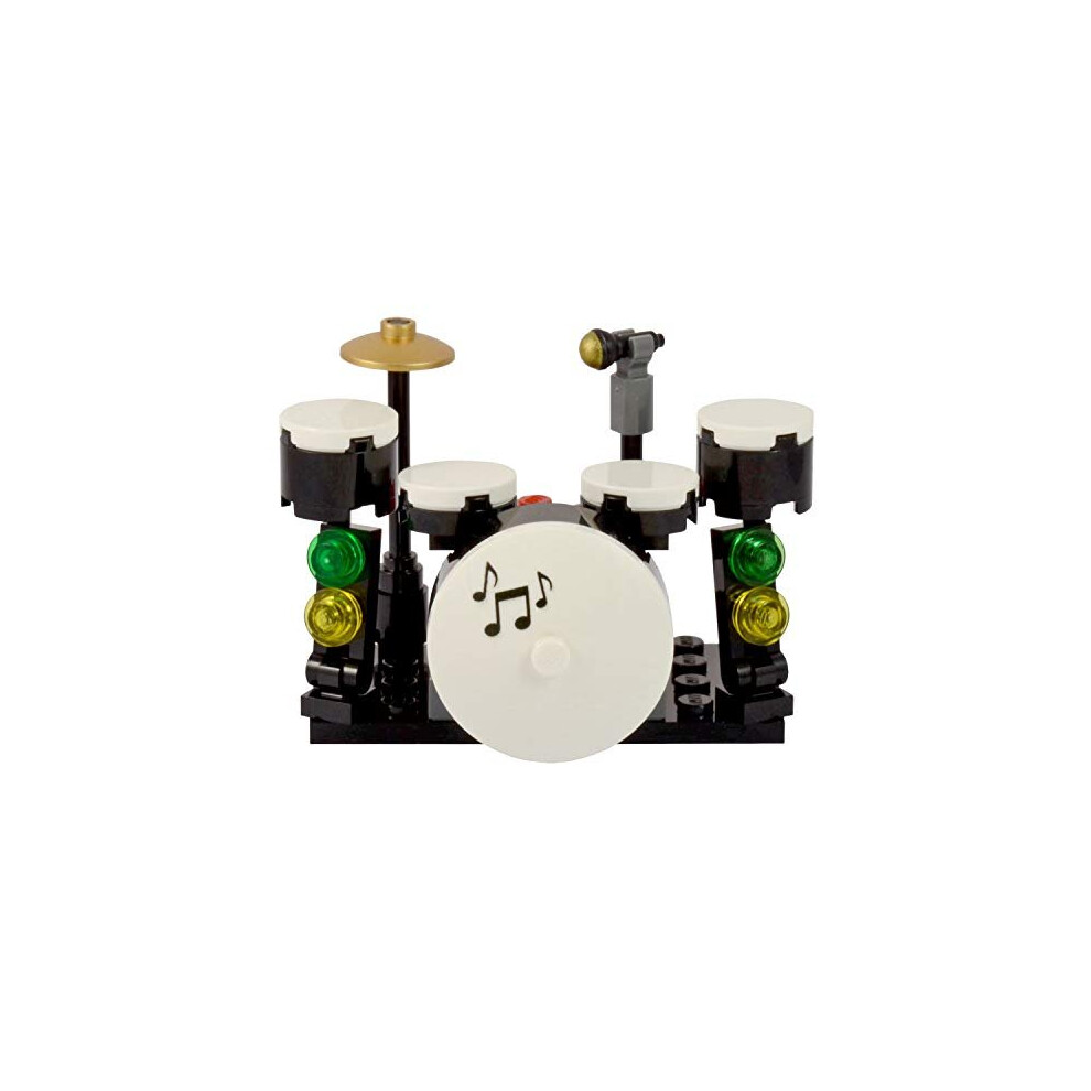 One More Brick Drum Kit | Made with Genuine LEGO parts | Instructions Included