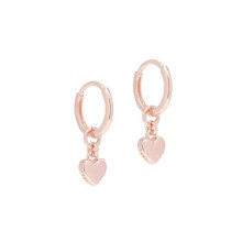 Ted Baker Harrye Tiny Heart Huggie Earring (Rose Gold Tone)