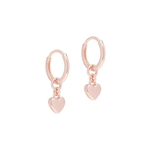 Ted Baker Ted Baker Harrye Tiny Heart Huggie Earring (Rose Gold Tone)