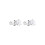 Swarovski Swarovski Solitaire stud earrings, Round cut, White, Rhodium plated 3