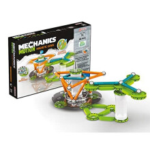Geomag - Mechanics Motion Magnetic Gears - Educational and Creative Game for Children - Magnetic Building Blocks, Recycled Plastic - Set of 96 Pieces