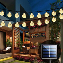 90 LED Solar String Lights Outdoor Waterproof 50 ft Solar Powered Garden Lights Crystal Ball Decorative Lighting for Garden, Patio, Yard, Home,