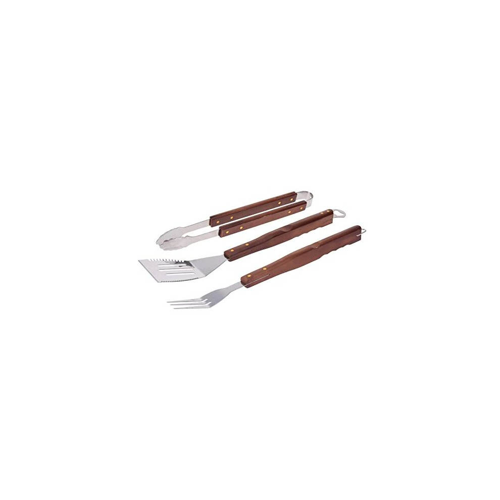OrionMart Bbq Utensils Set with Wooden Handle Indoor Outdoor ? Heavy Duty, Durable and Light-Weight Barbecue Tool Set? Ultimate BBQ Grill Set for