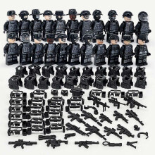 aert Army Soldier Mini Military Building Blocks Set, Swat Car e Police Military Mini figures Kit, Mini Figure Package compatible set Toys, for Boys