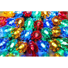 Christmas Concepts? 100 10m/33ft Retro Multi Coloured LED Petal Lights with 8 Function Controller ? Indoor/Outdoor ? Energy Efficient A++ - Christmas