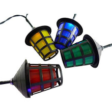 Christmas Concepts? 40 Multi Coloured LED Lantern Lights - 8 Metre Length - Garden Lighting - Outdoor Lighting