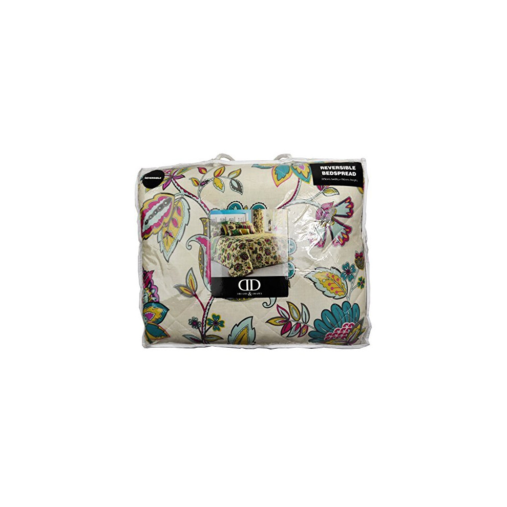 Photos - Duvet Dreams & Drapes - Marinelli - Easy Care Bedspread - 229cm X 195cm | Teal Blue