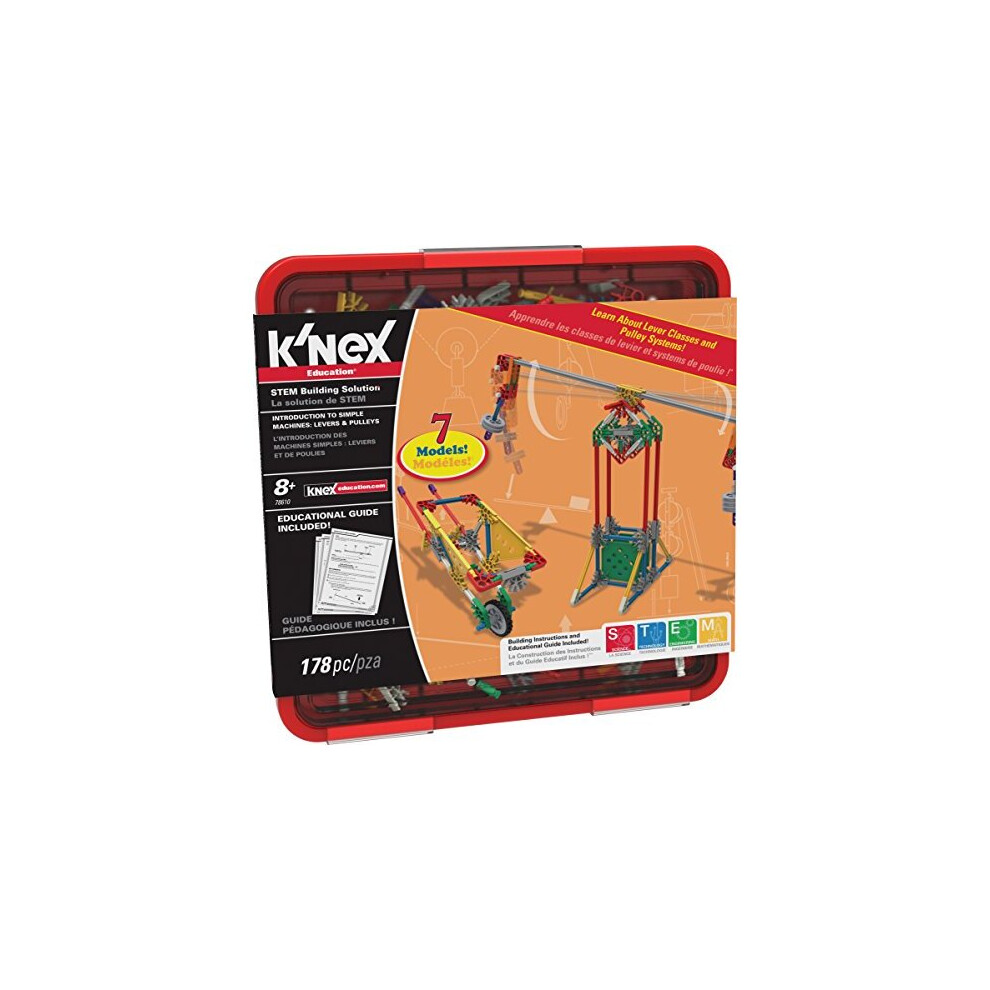 K'nex 78640 Intro To Simple Machines: Levers And Pulleys Building Set, Educational Toys For Kids, 178 Piece Stem Learning Kit, Engineering For Kids,