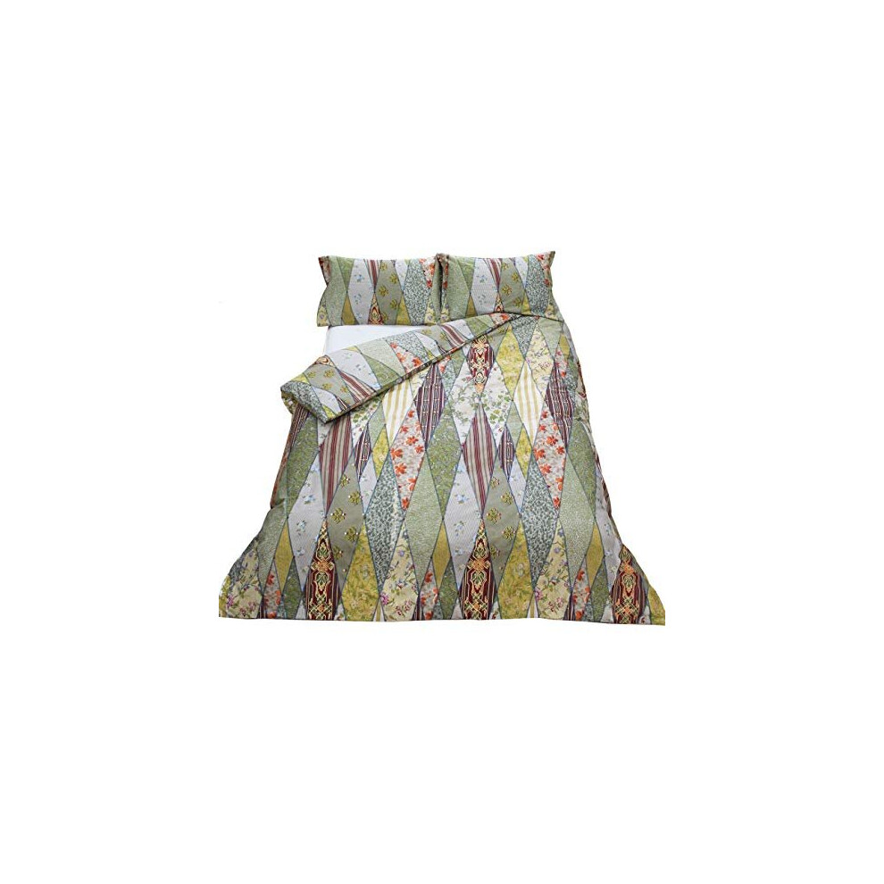 Wallpaper Museum Escape To The Chateau Duvet Set - Double Patchwork Cotton Bedding By Angel Strawbridge (Duvet Cover 200X200 Cm, 2 Pillowcases)