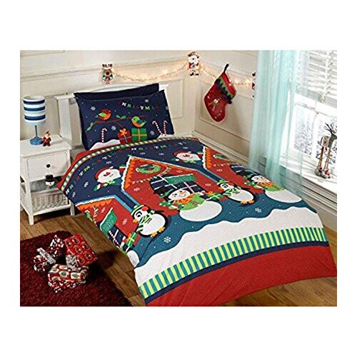 Santa's Grotto Junior Duvet Cover and Pillowcase Set