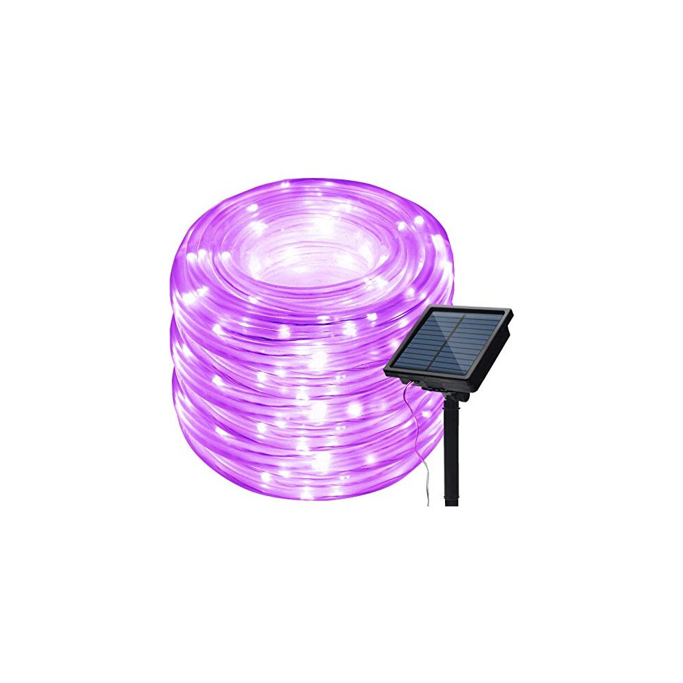 KINGCOO 200led Solar Rope Lights Outdoor, Waterproof Waterproof 72FT Tube Copper Wire Pipe Solar Fairy String Lights for Garden Yard Home Wedding