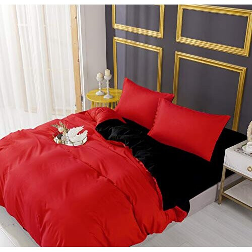 Adam Home Luxury Reversible Duvet Cover Set Bedding Duvet Sets With