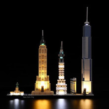YEABRICKS LED Light for Lego-21028 Architecture New York City Building Blocks Model (Lego Set NOT Included)