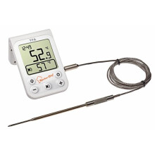 TFA Dostmann 14.1510.02 Thermomètre de barbecue surveillance de la température à coeur, capteur filaire rôti, grillade,