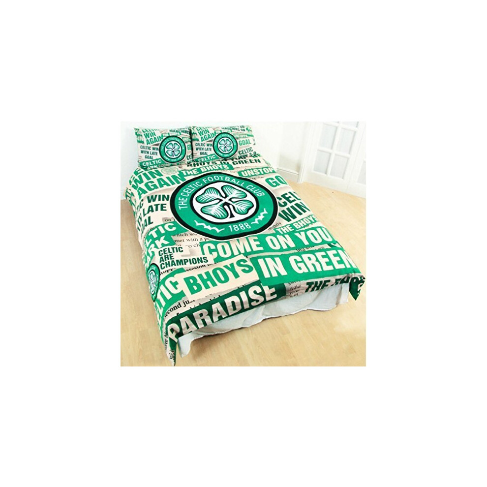 Celtic Football Club Official Double Duvet Cover Set