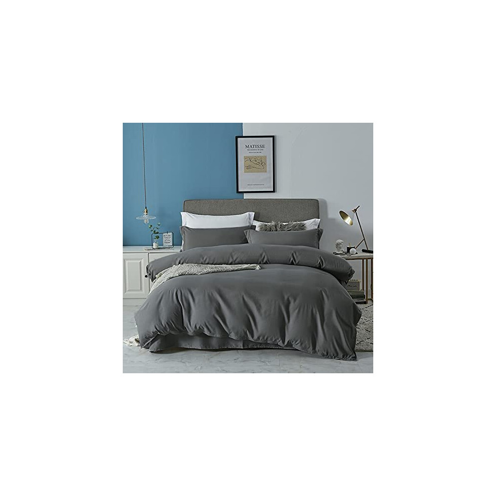 Duvet Cover Set Quilt Comforter Cover 1000TC Premium Quality Microfiber Wrinkle & Stain Resistant Bedding Set Ultra Soft Like Silk Satin Luxury