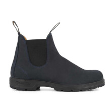 (Navy Nubuck, UK 12) Blundstone 1940 Mens Ladies Leather Pull On Slip On Chelsea Ankle Boots