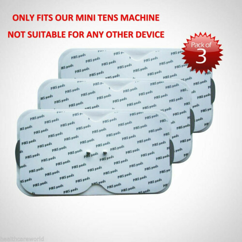 3 x MINI TENS REPLACEMENT STUD ELECTRODE PADS For Mini Tens HT-329L4