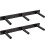 (Pair) GYM MASTER Olympic 2" Weight Plate Wall Mounted Storage Rack - Vertical or Horizontal 3