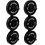 (Pair) GYM MASTER Olympic 2" Weight Plate Wall Mounted Storage Rack - Vertical or Horizontal 6