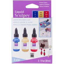 Medium Líquido - Polyform - Sculpey - 3 x 29 ml - Tinta Acrílica - Cobertura - Brilho