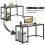 Costway 120 x 60cm Industrial Writing Desk Study Desk Gaming Table Workstation 4