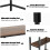 Costway 120 x 60cm Industrial Writing Desk Study Desk Gaming Table Workstation 7