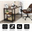 Costway 120 x 60cm Industrial Writing Desk Study Desk Gaming Table Workstation 6