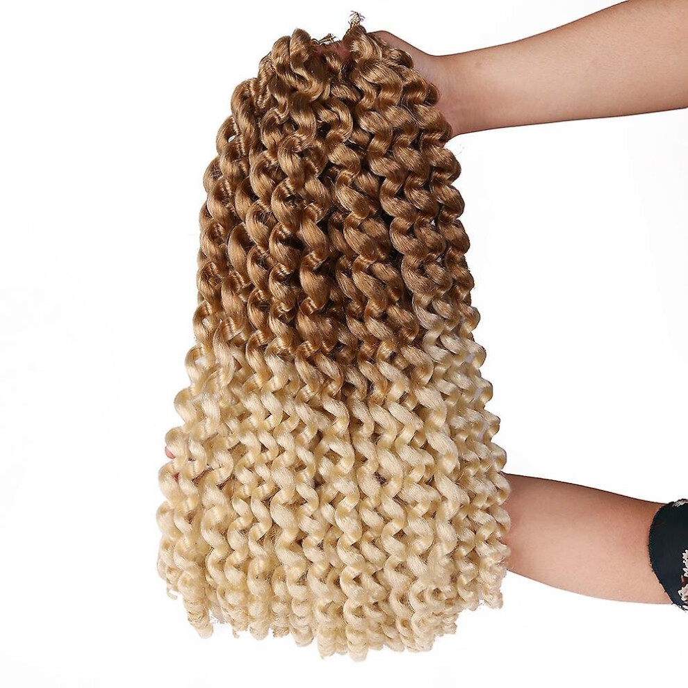 Unisex White,Brown,Not,Specified (Brown White) 14Inch 20 Strands Synthetic Wand Curl Jamaican Bounce Twist Crochet Braiding Hair