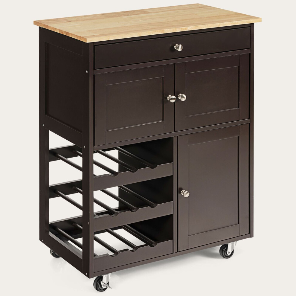 Kitchen Cart Kitchen Island Cart Durable Rolling Storage Trolley Cart