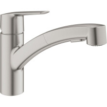 Grohe Start Kitchen Mixer Tap Pull Out Dual Spray Single Lever SuperSteel