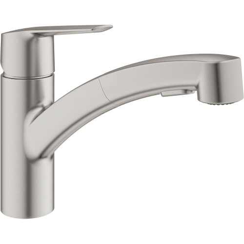 Grohe Grohe Start Kitchen Mixer Tap Pull Out Dual Spray Single Lever SuperSteel