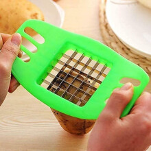 (Green) AEX Potato FrenchFry Slicer Cutter Stainless Steel
