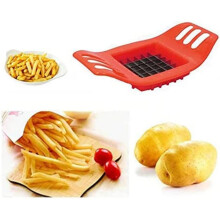 (Red) AEX Potato FrenchFry Slicer Cutter Stainless Steel