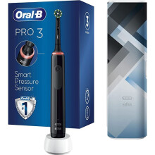 Cap de periuță de dinți reîncărcabilă Oral B Pro 3 3500 și husă de călătorie