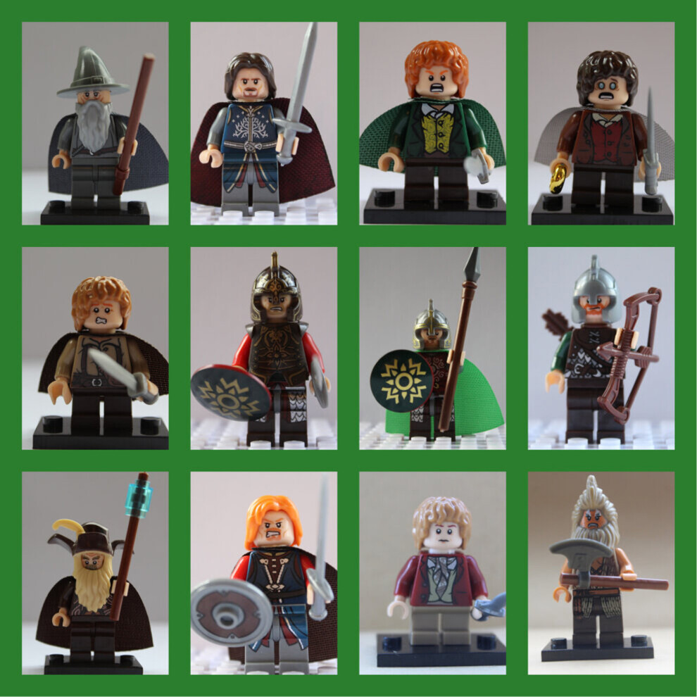 12PCS Lord Of The Rings Hobbit Toy Mini Figures Fit Lego