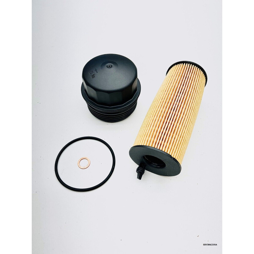 Oil Filter & Cap for BMW 3 ( E90 E91 E92 E93 ) 2.0 DIESEL 2007-2013 EEP/BM/235A-image-OPC-PB8JQYQ-NEW