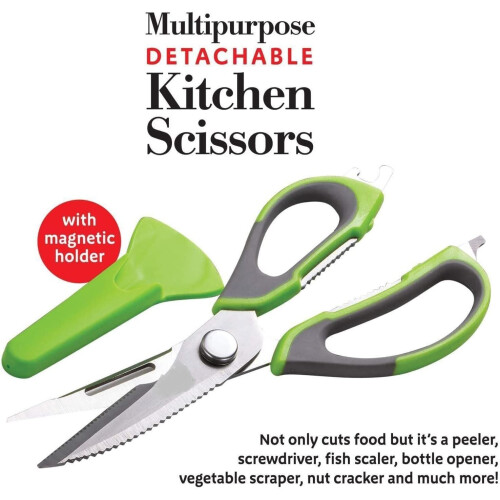 Multi Purpose Kitchen Scissors Dtachable Bottle Opener Meat Fish Kitchen Shears 1
