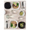 BACKIG Side plate, black, 18x18 cm 5