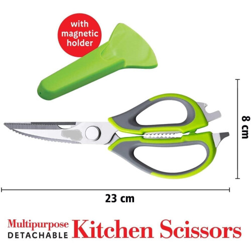 Multi Purpose Kitchen Scissors Dtachable Bottle Opener Meat Fish Kitchen Shears 2