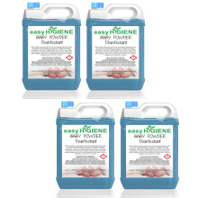 BabyDis20L 20 Litre Baby Powder Disinfectant - 4x5L Bottles, Fresh Fragrance, Dilutable 100ml to 5L, Floors, Kennels, Patios, Pets